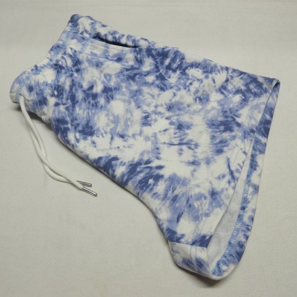 Halston tie dye French terry drawstring Riviera‎ shorts - Picture 5 of 14